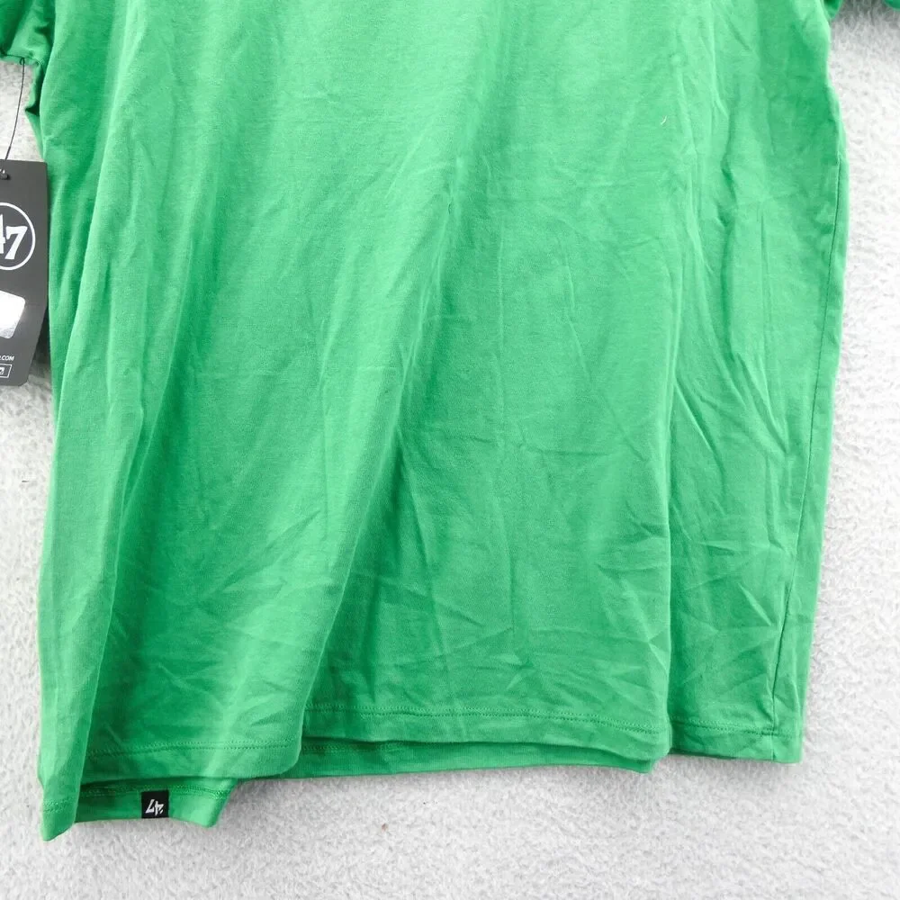 Philadelphia Eagles Shirt Large Men '47 Brand NFL Green Cotton Knit Football Tee - Picture 8 of 9